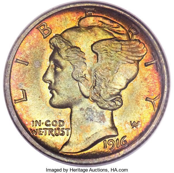 Value orders of a mercury dime